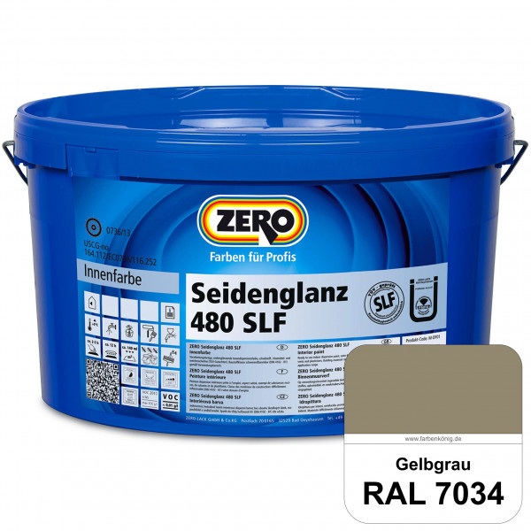 Seidenglanz 480 SLF (RAL 7034 Gelbgrau)