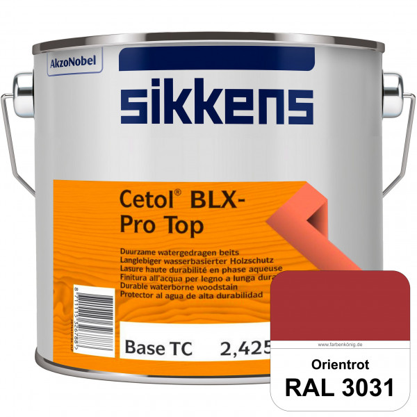 Cetol BLX-Pro Top (RAL 3031 Orientrot) Seidenglänzende & wasserdampfdurchlässige Dickschichtlasur au