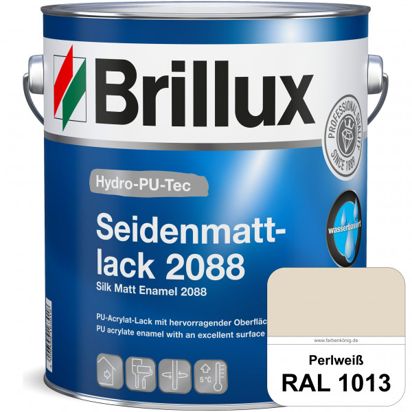 Hydro-PU-Tec Seidenmattlack 2088 (RAL 1013 Perlweiß) PU-Seidenmattlack (wasserbasiert) innen