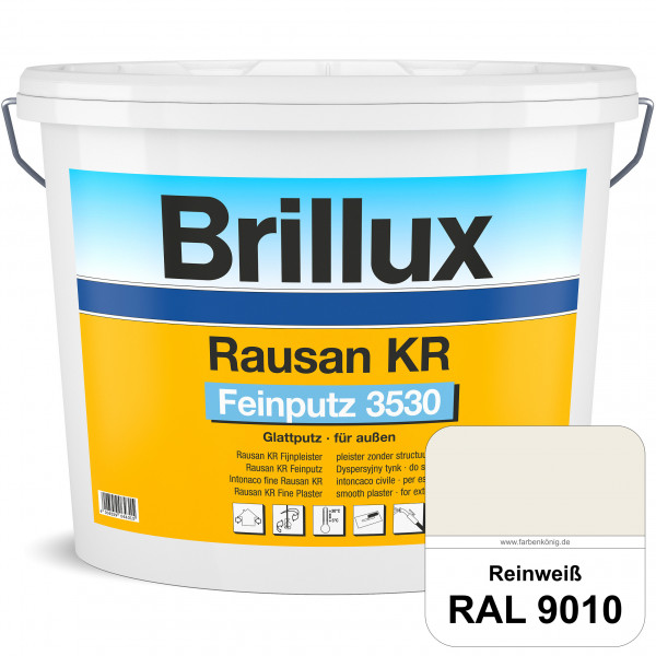 Rausan KR Feinputz 3530 (RAL 9010 Reinweiß) organisch gebundener & verarbeitungsfertiger Glattputz (