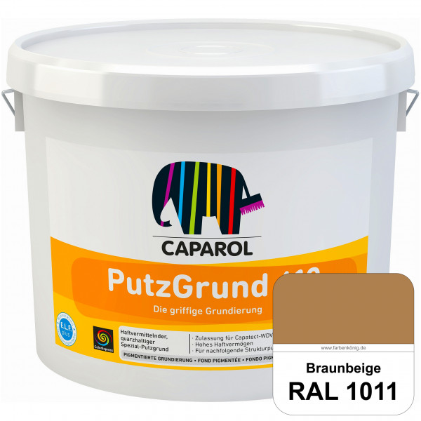 Putzgrund 610 (RAL 1011 Braunbeige) Wasserverdünnbare & haftvermittelnde gefüllte SpezialGrundierfar