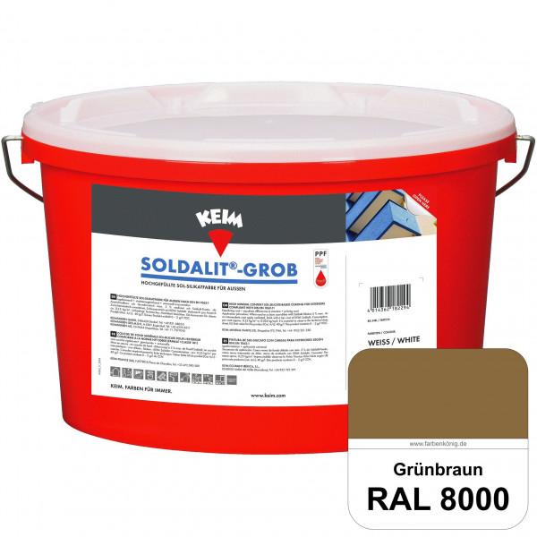 KEIM Soldalit®-Grob (RAL 8000 Grünbraun)