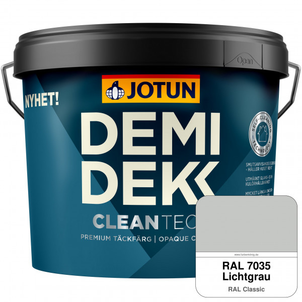 DEMIDEKK Cleantech - Deckende Holzfarbe für Außen (RAL 7035 Lichtgrau)