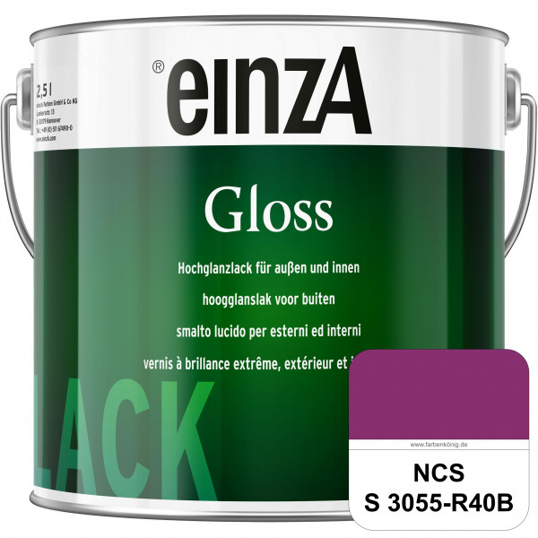 einzA Gloss (NCS S 3055-R40B) Hochwertiger Alkydharzlack in Premium-Qualität, hochglänzend.
