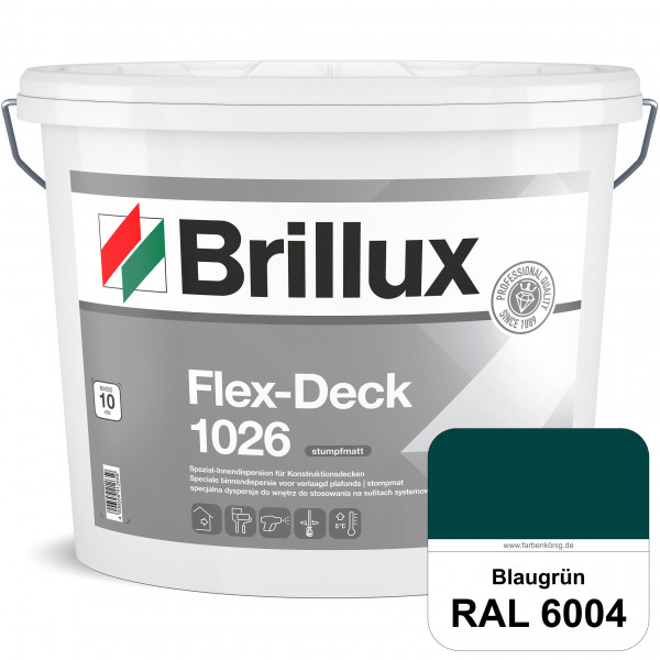Flex-Deck ELF 1026 (RAL 6004 Blaugrün) Hochwertige Innendispersion für Decken mit Installationen & A