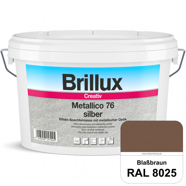 Creativ Metallico 76 (RAL 8025 Blassbraun) Effektspachtelmasse für Oberflächen mit metallischer Opti