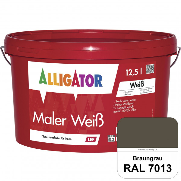 Maler Weiß LEF (RAL 7013 Braungrau)