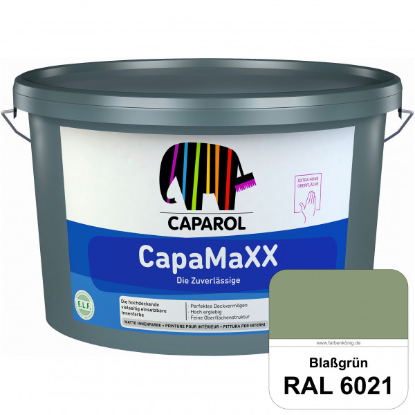 CapaMaXX (RAL 6021 Blassgrün) tuchmatte Innenfarbe mit hohem Deckvermögen und Ergiebigkeit