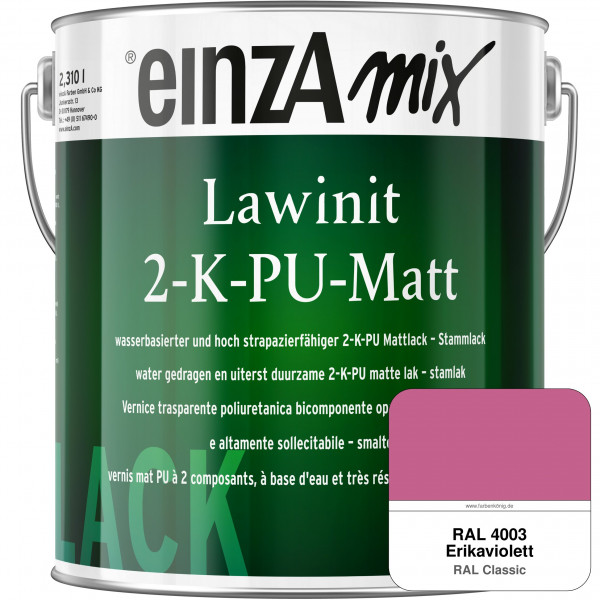 einzA Lawinit 2-K-PU Matt Stammlack (RAL 4003 Erikaviolett)
