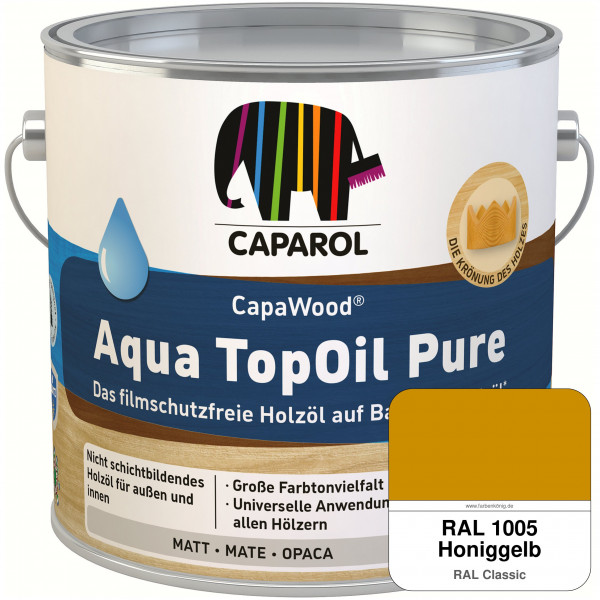 CapaWood® AquaTopOil Pure (RAL 1005 Honiggelb) - ersetzt CapaGreen Holz-Öl Aqua