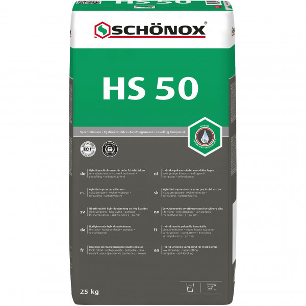 SCHÖNOX® HS 50 - Dickschichtspachtelmasse
