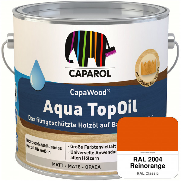 CapaWood® AquaTopOil (RAL 2004 Reinorange)