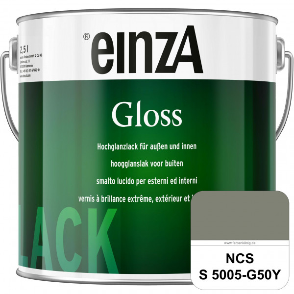 einzA Gloss (NCS S 5005-G50Y) Hochwertiger Alkydharzlack in Premium-Qualität, hochglänzend.