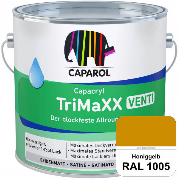 Capacryl TriMaXX Venti (RAL 1005 Honiggelb) Der blockfeste Allrounder für Fenster & Türen