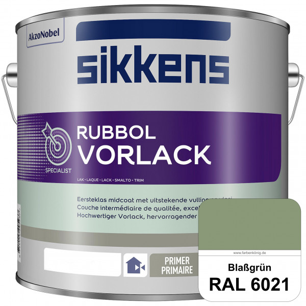 Rubbol Vorlack (RAL 6021 Blassgrün) Aromatenfreier Vorlack der Spitzenklasse (außen & innen)