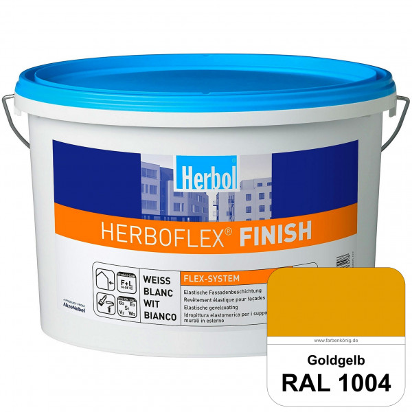 Herboflex Finish Matt (RAL 1004 Goldgelb) Matte, systemgerechte Fassadenfarbe zur Risssanierung