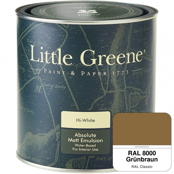 Absolute Matt Emulsion - Sample Pot 250 ml (RAL 8000 Grünbraun)