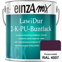 einzA LawiDur 2-K-PU-Buntlack - Hochglanz (RAL 4007 Purpurviolett)