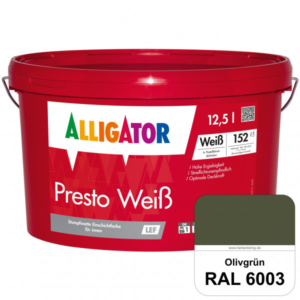 Presto Weiß LEF (RAL 6003 Olivgrün)