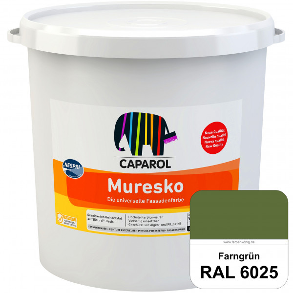 Muresko Nespri (R 30) (RAL 6025 Farngrün) Silanisierte Reinacrylat-Fassadenfarbe auf SilaCryl®-Basis
