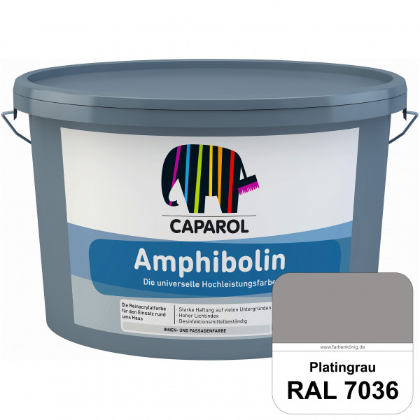 Amphibolin (RAL 7036 Platingrau) Universalfarbe auf Reinacrylbasis innen & außen