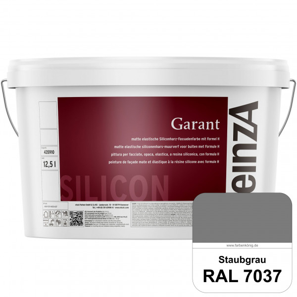 einzA Garant (RAL 7037 Staubgrau) elastische Siliconharz-Fassadenfarbe