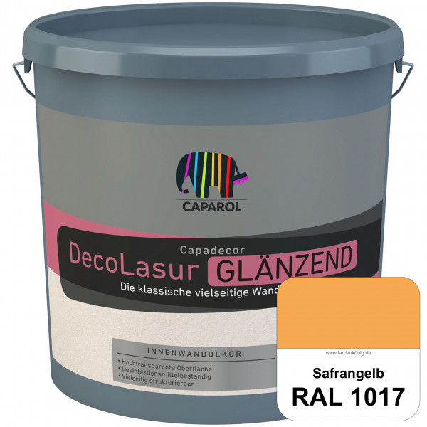Capadecor DecoLasur Glänzend (RAL 1017 Safrangelb) Glänzende Lasurfarbe auf Dispersionsbasis (innen)