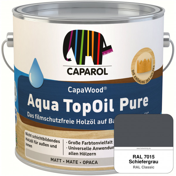 CapaWood® AquaTopOil Pure (RAL 7015 Schiefergrau) - ersetzt CapaGreen Holz-Öl Aqua