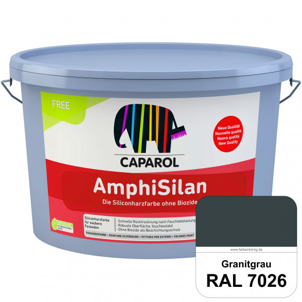 AmphiSilan FREE (RAL 7026 Granitgrau) Mineralmatte Fassadenfarbe in spezieller Siliconharz-Bindemitt