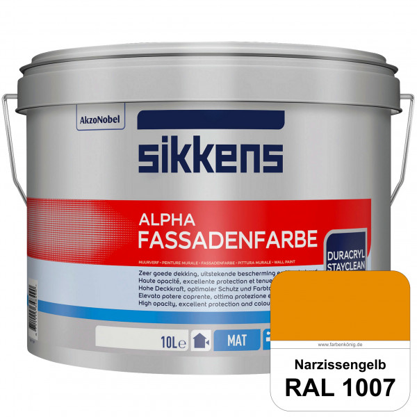 Alpha Fassadenfarbe (RAL 1007 Narzissengelb)