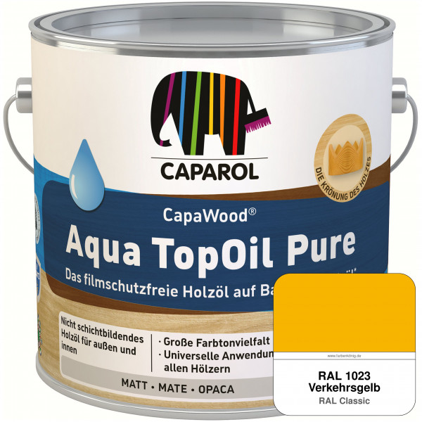 CapaWood® AquaTopOil Pure (RAL 1023 Verkehrsgelb) - ersetzt CapaGreen Holz-Öl Aqua