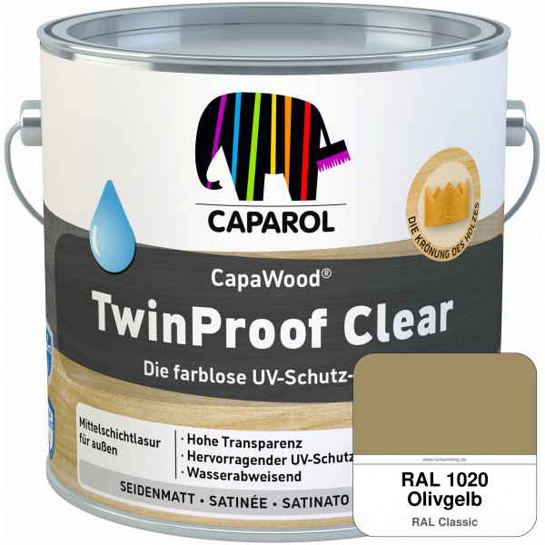CapaWood® TwinProof Clear (RAL 1020 Olivgelb) - ersetzt Capadur TwinProof