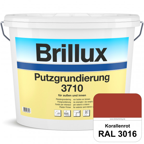 Putzgrundierung 3710 (RAL 3016 Korallenrot) Wetterbeständige & quarzhaltige Grundierfarbe auf Disper
