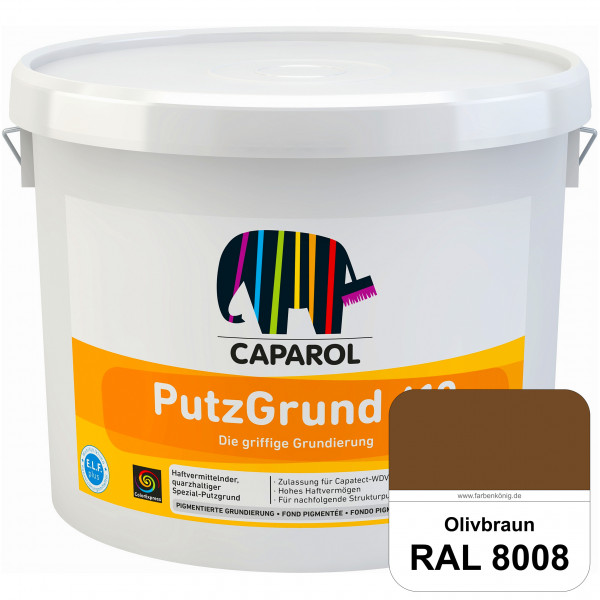 Putzgrund 610 (RAL 8008 Olivbraun) Wasserverdünnbare & haftvermittelnde gefüllte SpezialGrundierfarb