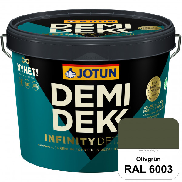 DEMIDEKK Infinity Details - Deckender Holzschutz (RAL 6003 Olivgrün)