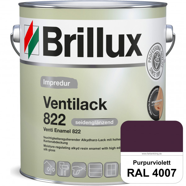 Impredur Ventilack 822 (RAL 4007 Purpurviolett) Seidenglanzlack (lösemittelhaltig) Fenster & Türen i