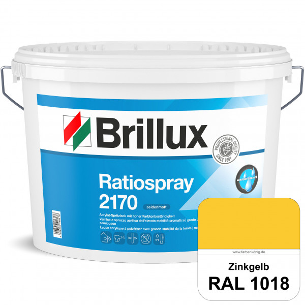 Ratiospray 2170 (RAL 1018 Zinkgelb) wasserbasierter, seidenmatter & farbtonbeständiger Allround-Spri