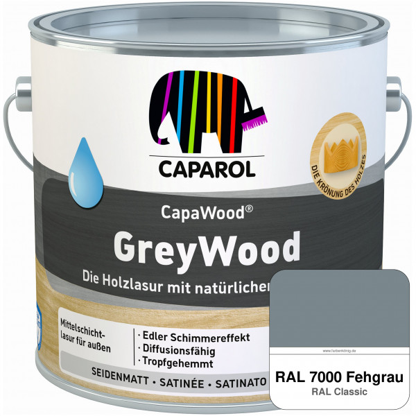 CapaWood® GreyWood (RAL 7000 Fehgrau) - ersetzt Capadur GreyWood