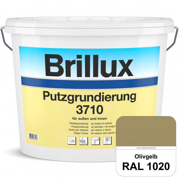 Putzgrundierung 3710 (RAL 1020 Olivgelb) Wetterbeständige & quarzhaltige Grundierfarbe auf Dispersio