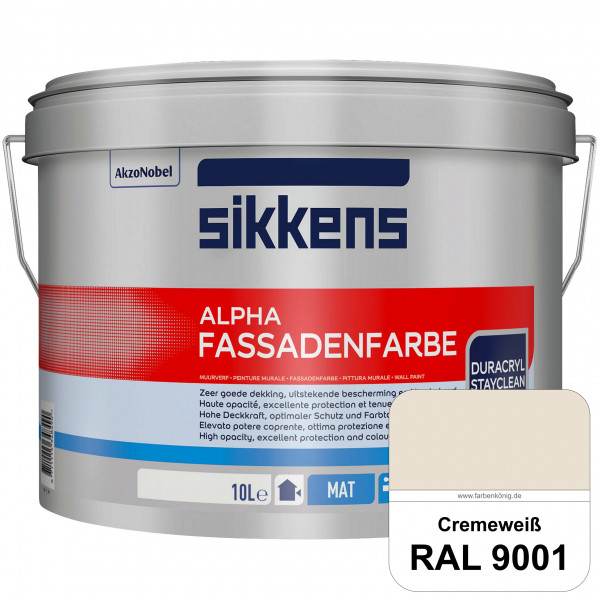 Alpha Fassadenfarbe (RAL 9001 Cremeweiß)