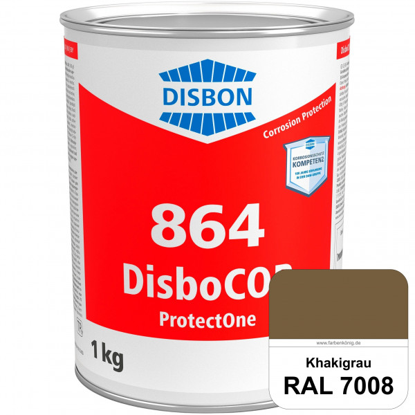 DisboCOR 864 ProtectOne (RAL 7008 Khakigrau) 1-Topf-geeignete Korrosionsschutz für alle metallische