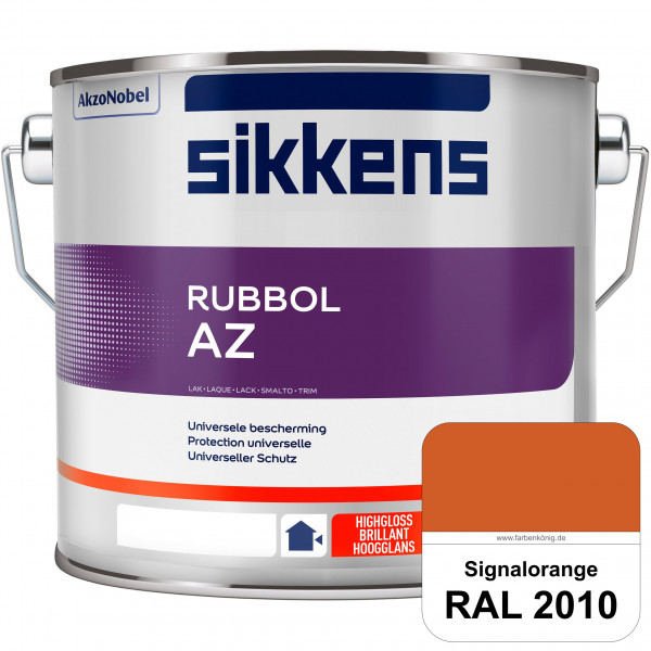 Rubbol AZ (RAL 2010 Signalorange) Hochwertiger, universeller Hochglanzlack (lösemittelhaltig) außen