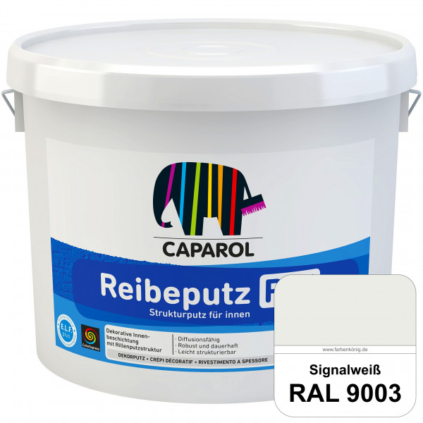 Reibeputz R 15 (RAL 9003 Signalweiß) Dekorputze für dekorative Innenbeschichtungen