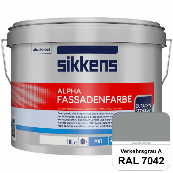 Alpha Fassadenfarbe (RAL 7042 Verkehrsgrau A)