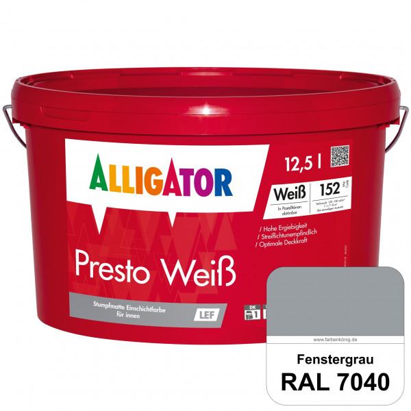 Presto Weiß LEF (RAL 7040 Fenstergrau)