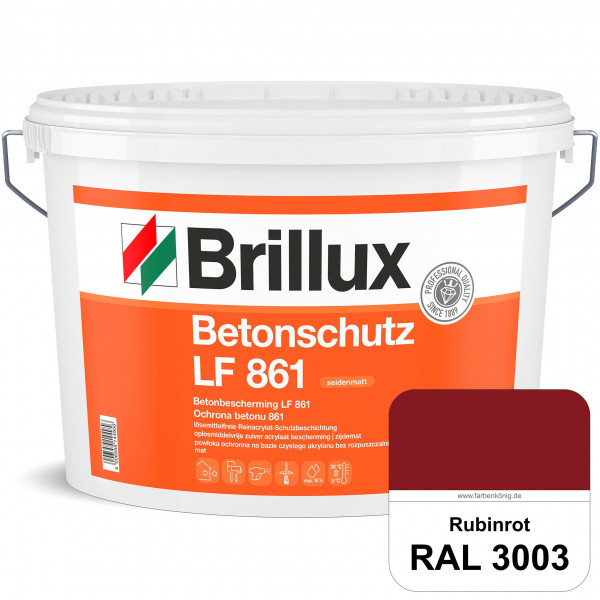 Betonschutz LF 861 (RAL 3003 Rubinrot) Wetterbeständige Lasur für mineralischen Untergründen z. B. B