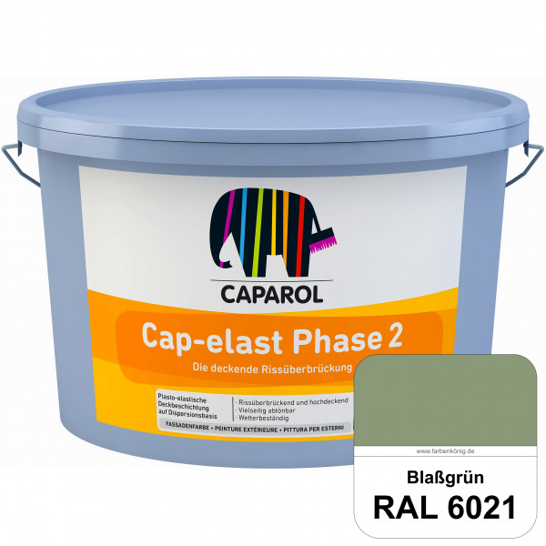 Cap-elast Phase 2 (RAL 6021 Blassgrün) Sanierung gerissener Putzfassaden und Betonflächen