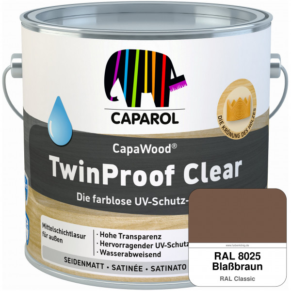 CapaWood® TwinProof Clear (RAL 8025 Blassbraun) - ersetzt Capadur TwinProof