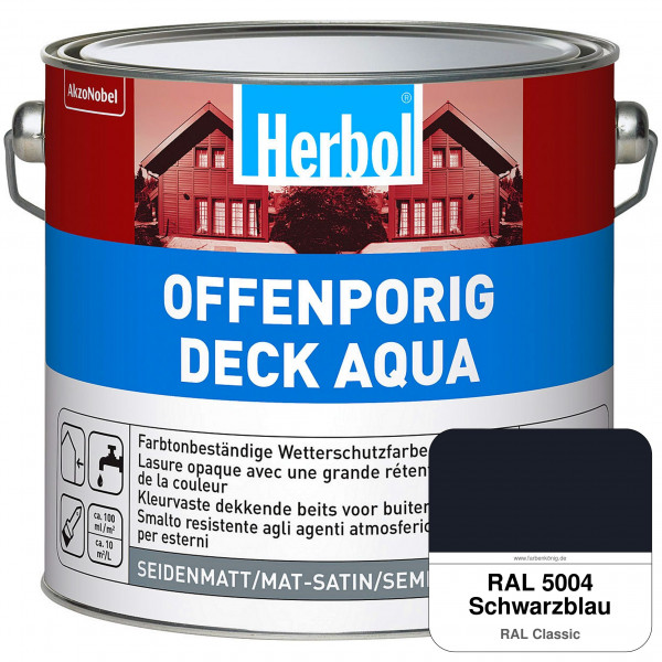 Offenporig-Deck Aqua (RAL 5004 Schwarzblau)
