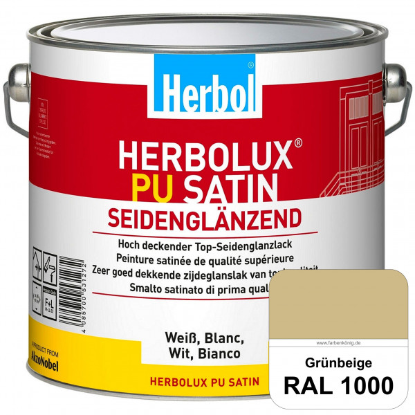 Herbolux PU Satin (RAL 1000 Grünbeige) Top-PU-Seidenglanzlack (Innen & Außen)